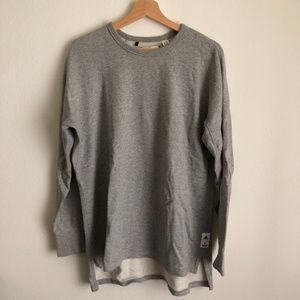Adidas x Reigning Champ Crew Sweatshirt Gray L